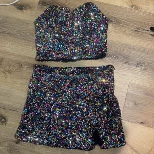 NYE / SWIFTY VIBES Sequin Two-Piece Set